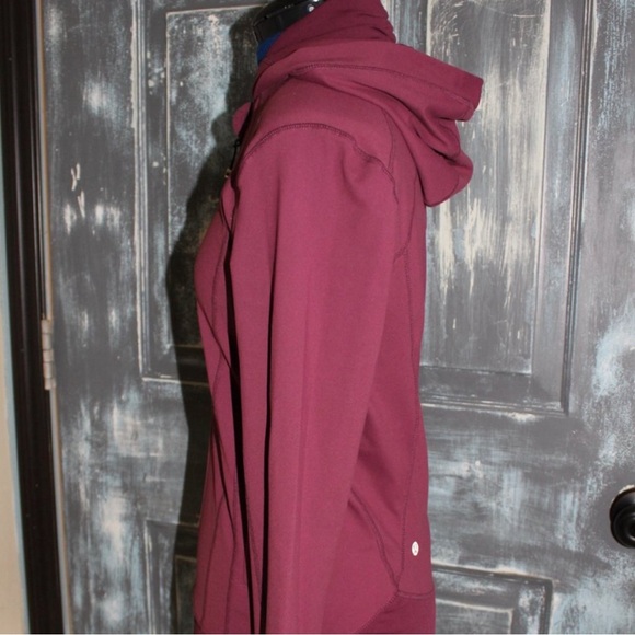 Lululemon Define On The Move Womens Red Merlot full zip hooded Jacket - Picture 4 of 13